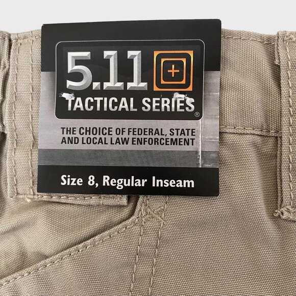 5.11 Tactical Cotton Canvas Cargo Pant Khaki Women's Size 8 TDU EMS Uniform New - Picture 8 of 13